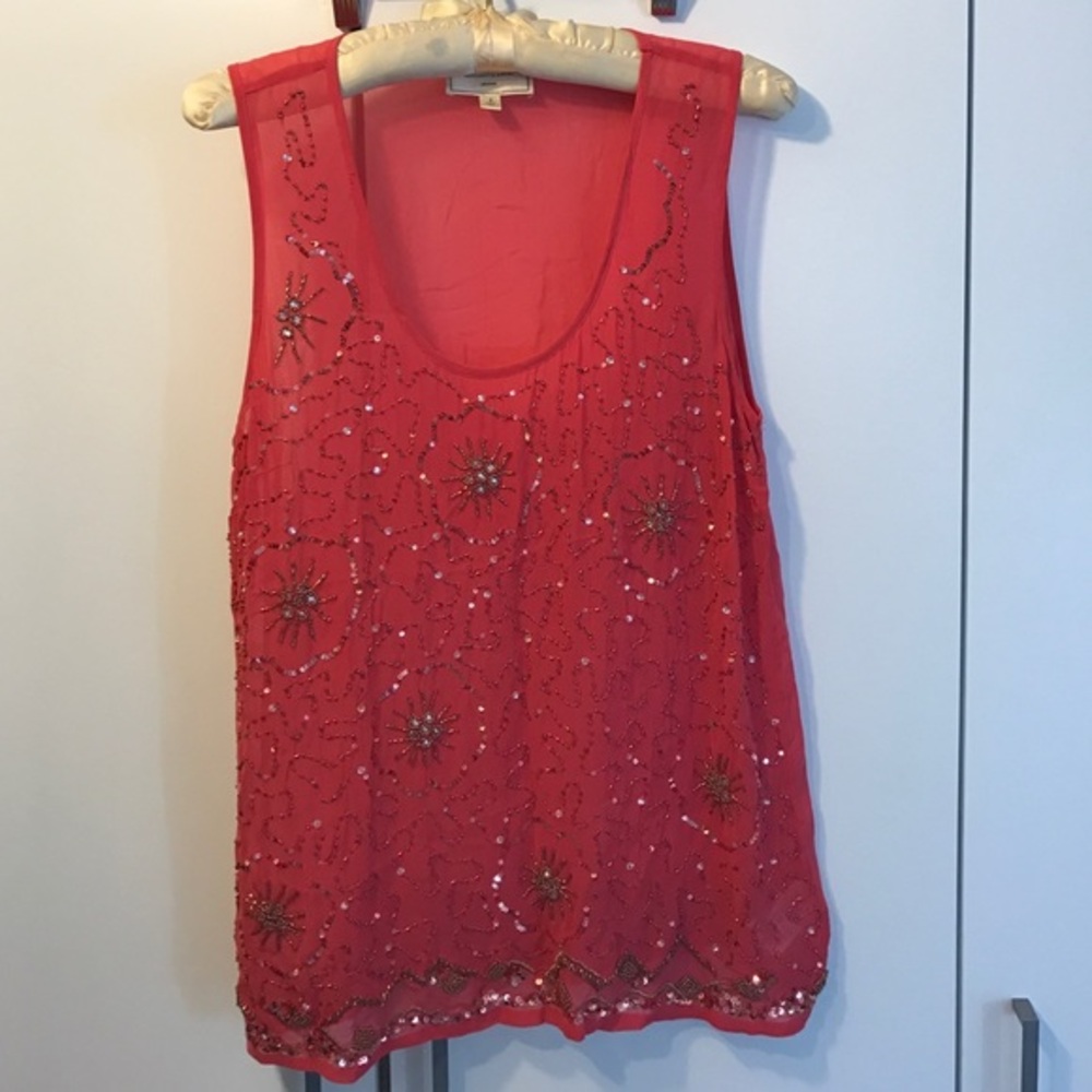 Sequined tank from Moulinette Sours-Anthropologie